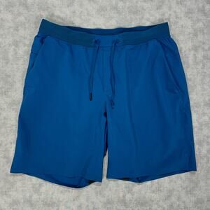 Lululemon Pace Breaker 7in blue linerless athletic workout shorts mens XL